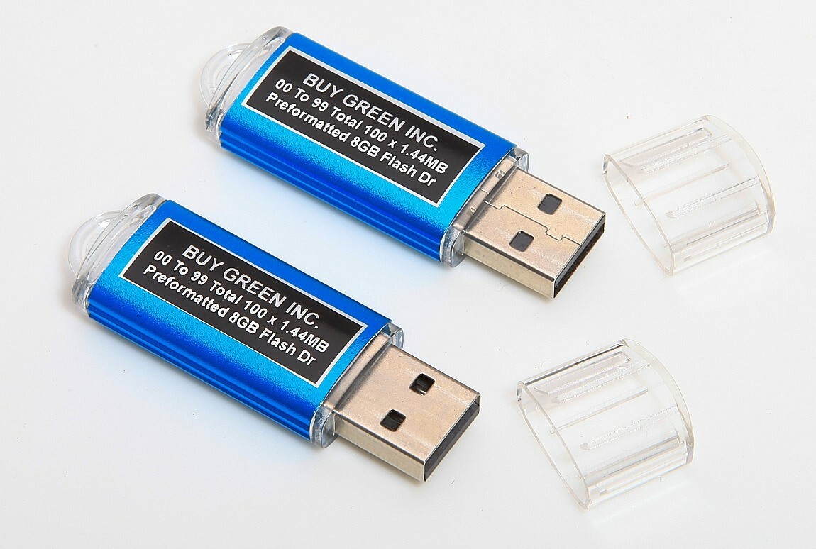 2X Preformatted USB Flash Dr For Floppy Disk Emulator 00 to 99 Total 100X 1.44MB