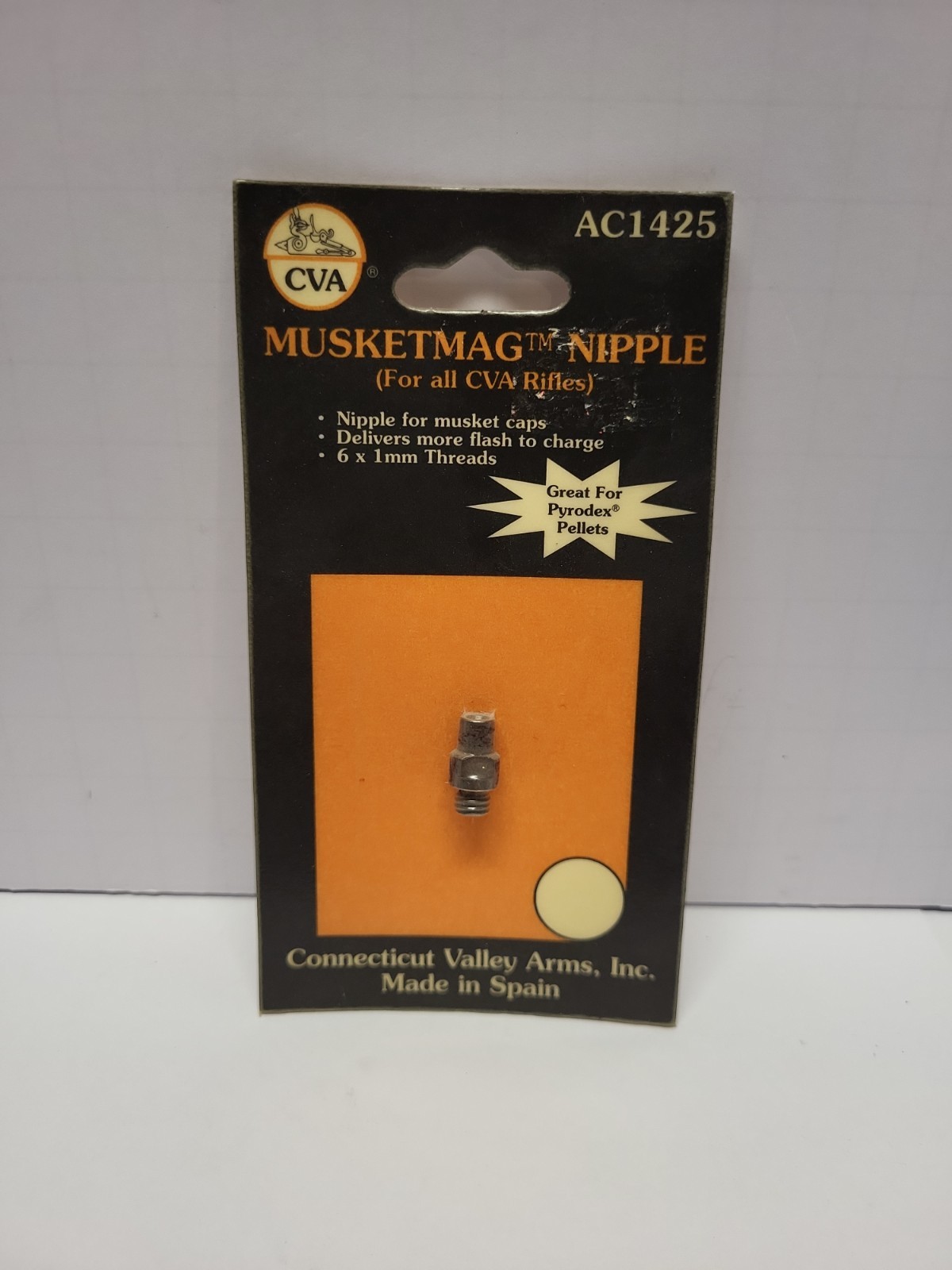 CVA MUSKET MAG NIPPLE AC1425 6 X 1 THRERADS