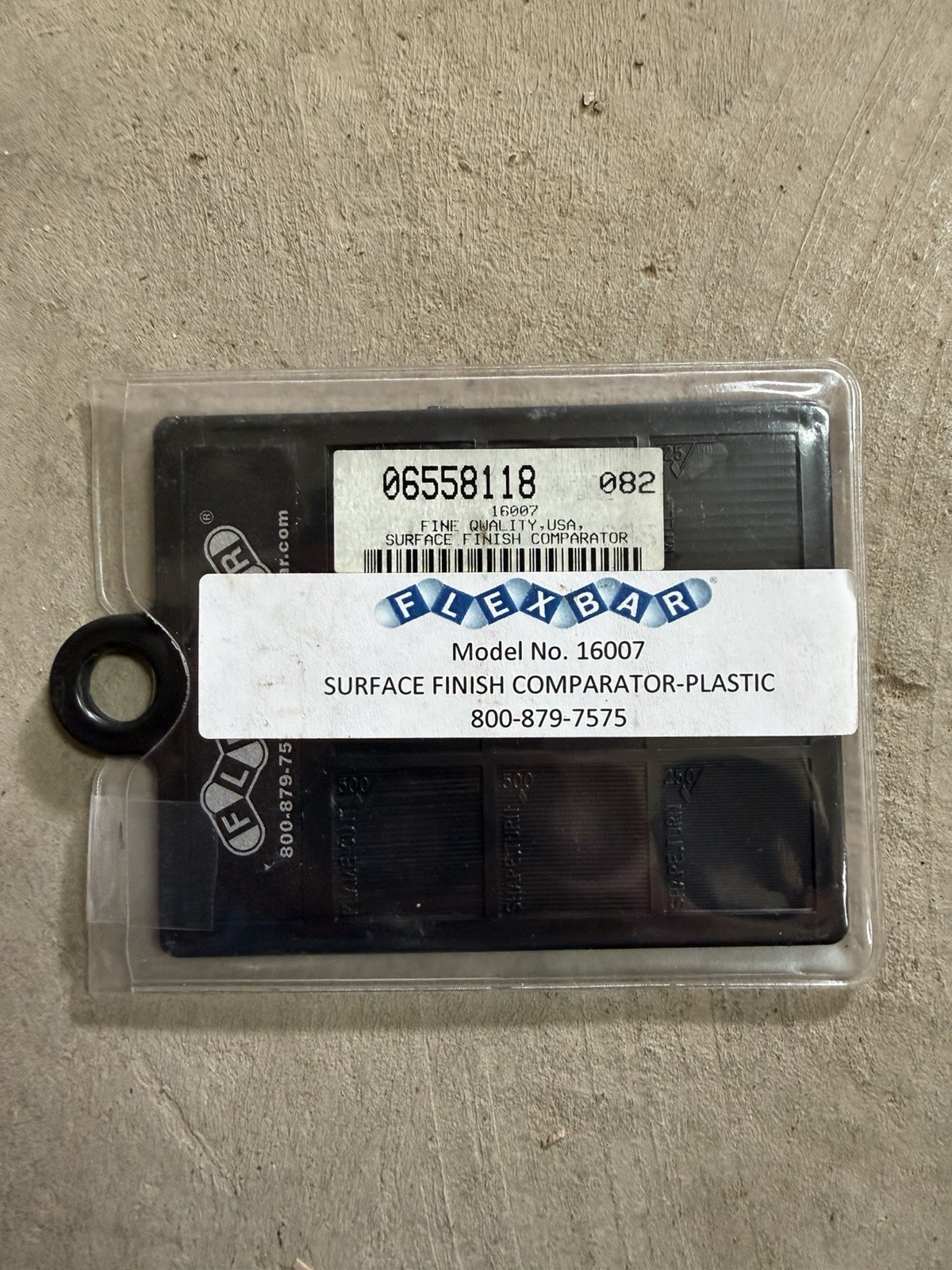 FLEXBAR SURFACE FINISH COMPARATOR- PLASTIC - #16007