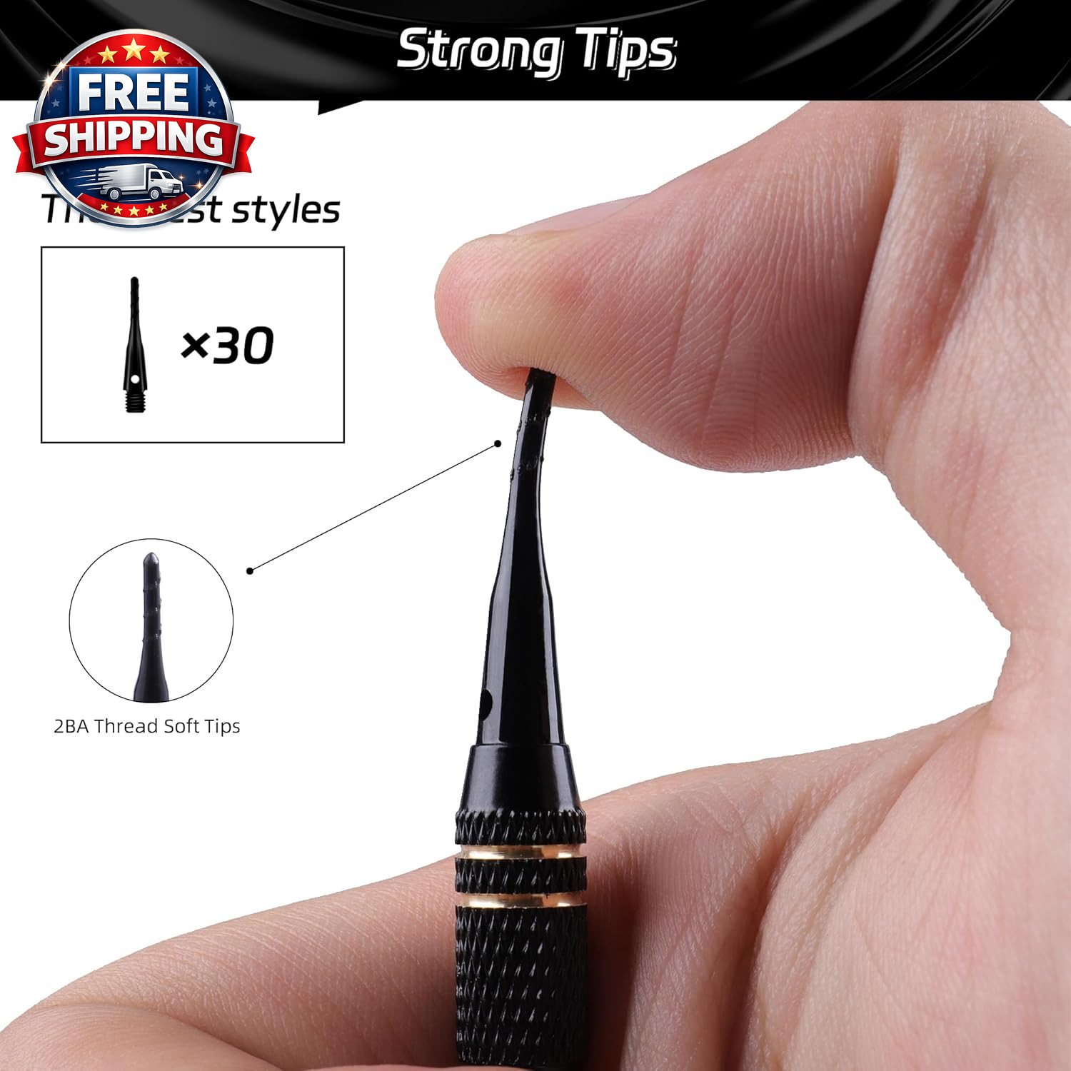 Darts Plastic Tip - Professional Soft Tip Darts Set 18 Grams with Carr
