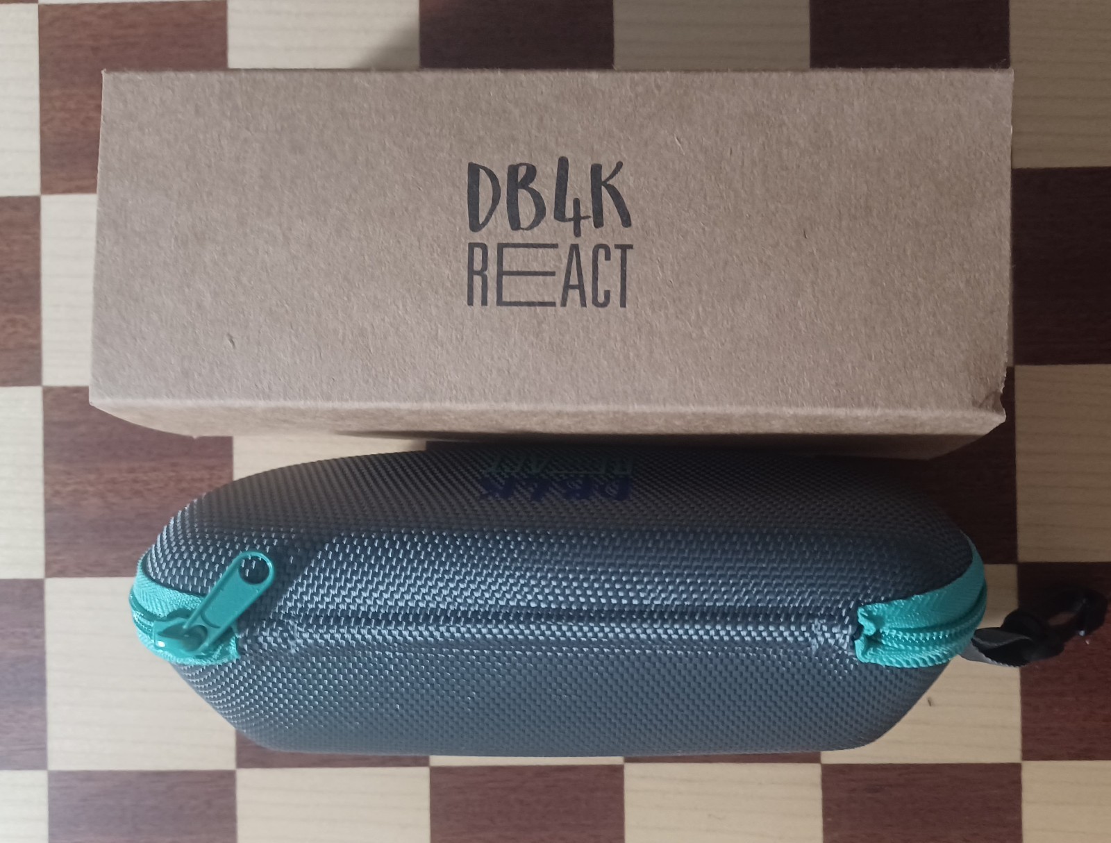 db4k REACT Zippered Protective Eyeglass Case. New In Box.