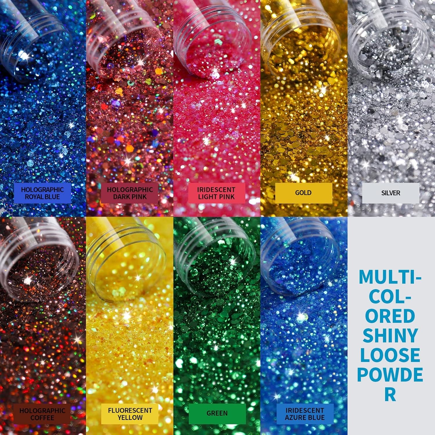 Chunky Craft Glitter for Resin and DIY Projects
