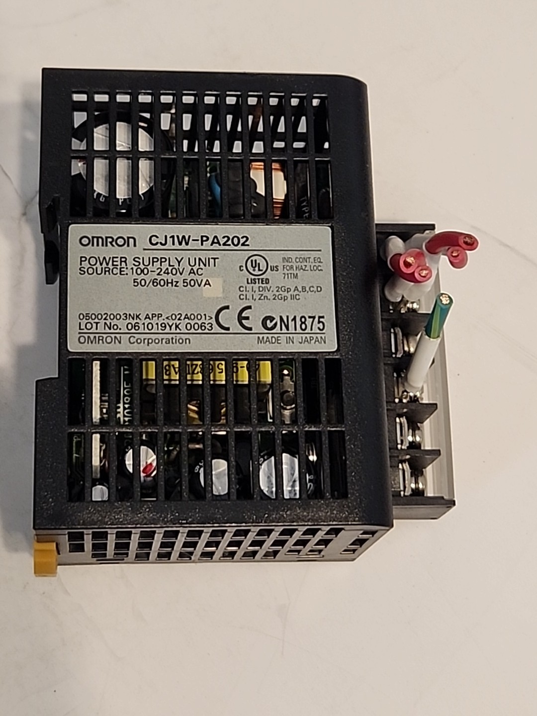 Omron CJ1W-PA202 Power Supply Unit Module - Free Shipping