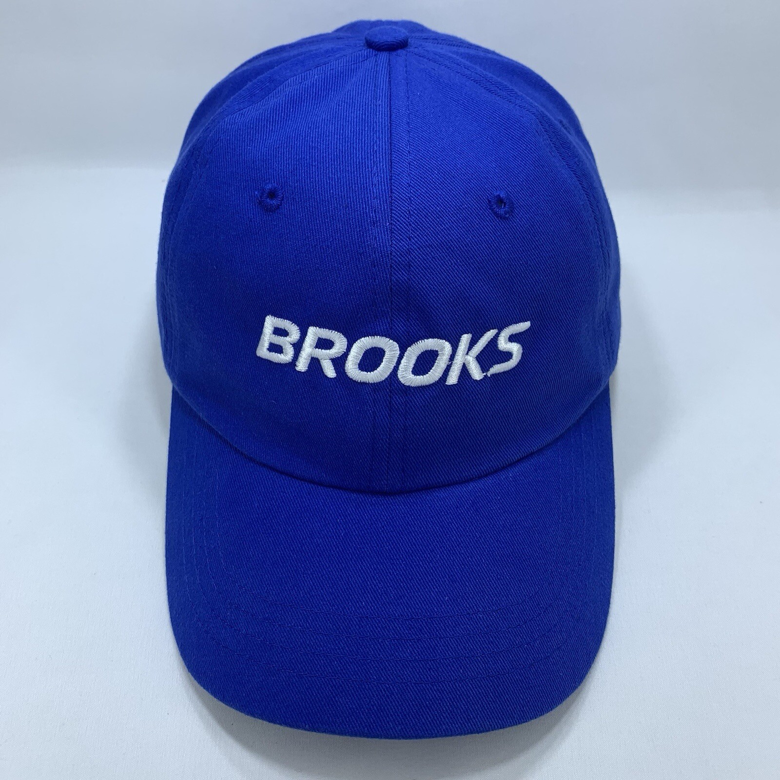Brooks Blue Hat Let's Run There Adjustable Strapback OSFM Boco Gear Baseball Cap