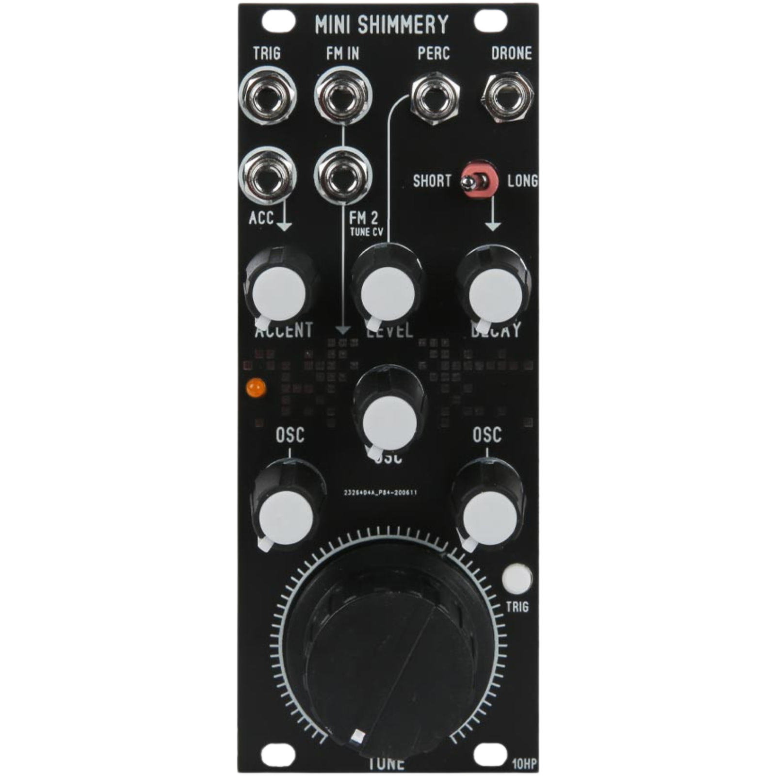 Blue Lantern Mini Shimmery MK2 Percussion Generator Eurorack Synth Module