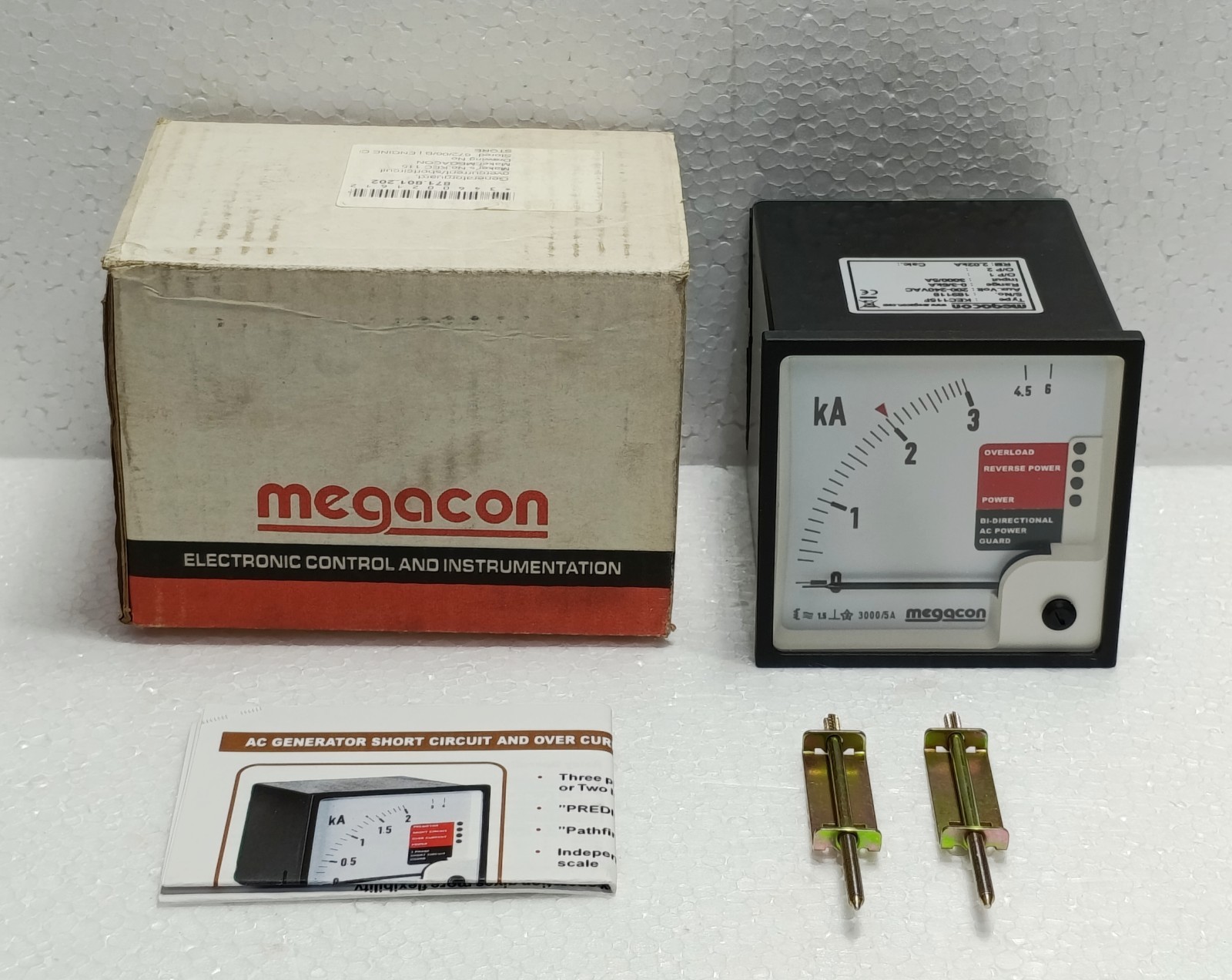 Megacon KEC115F Frequency Guard Relay Meter 200-240VAC 3000/5A | NIB