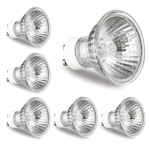 6 Pack GU10 Bulb 120V 50W Light Bulbs for Candle Warmer Lamp, GU10+C, MR16 New