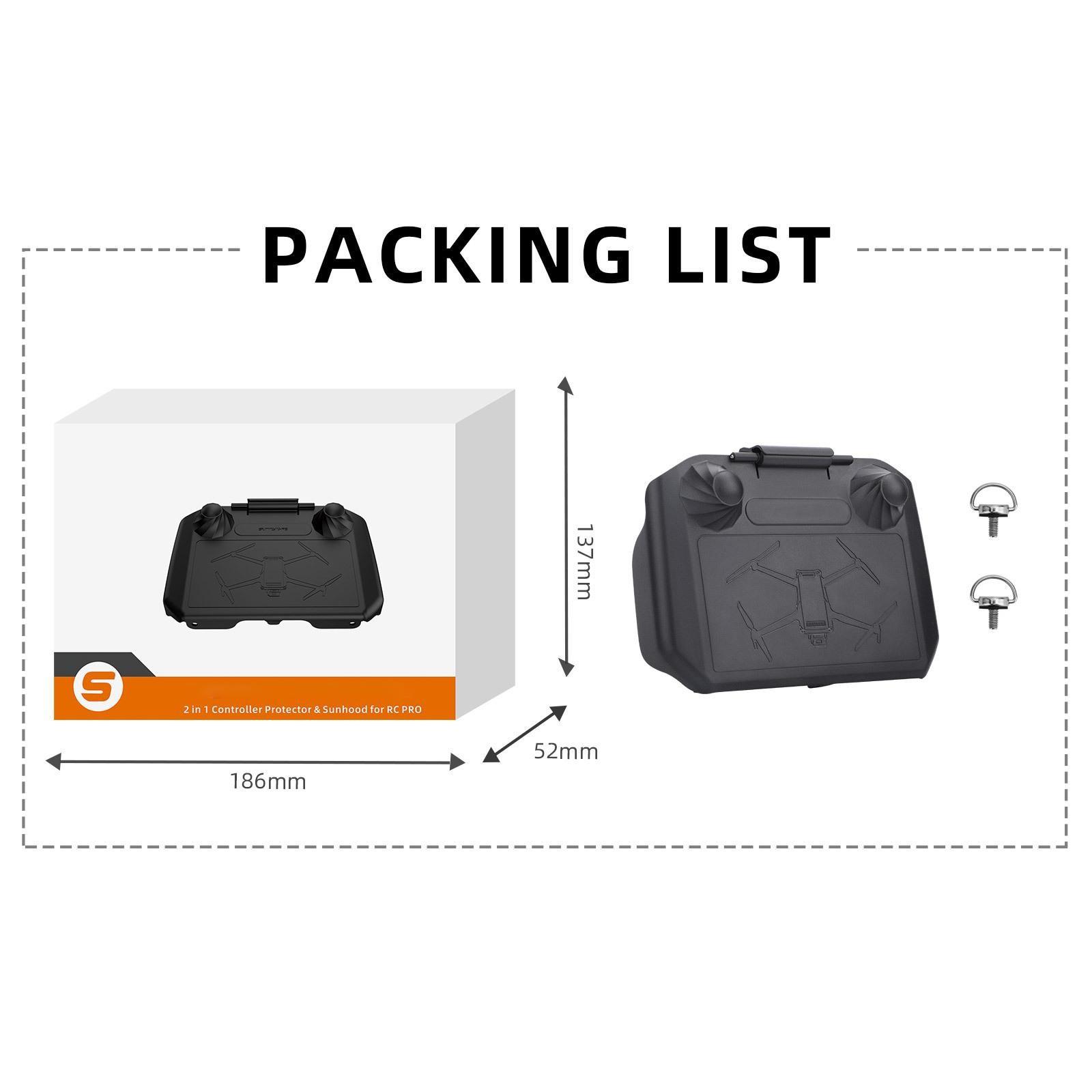 Sun Hood Protective Cover Case Protector Adjust For DJI RC Pro Controller