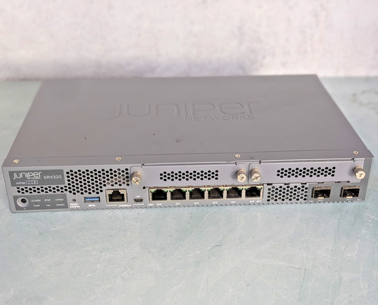 Juniper Networks SRX320 Security Services Gateway Appliance - NO Power Supply