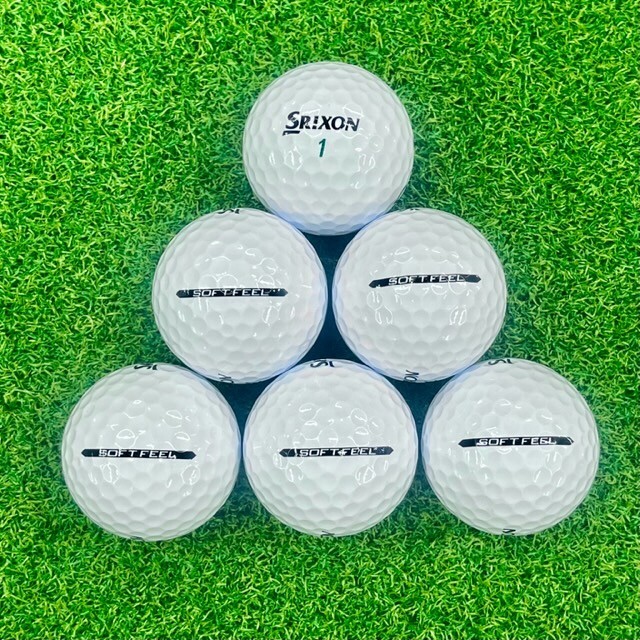 24 Srixon Soft Feel Used Golf Balls 5A Mint Condition White Lot
