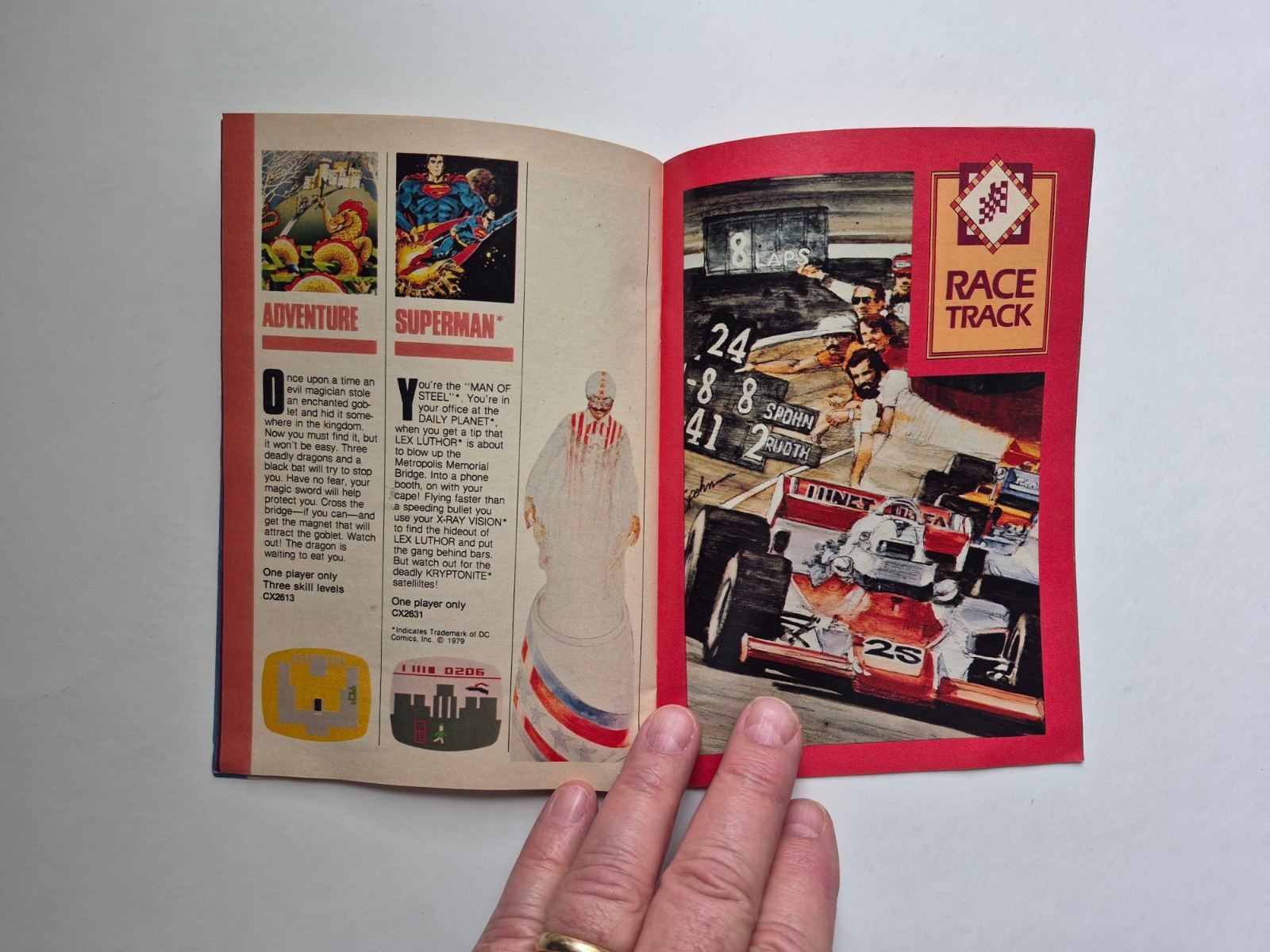 Original Vintage 1981 ATARI 2600 45 Video GAME PROGRAM CARTRIDGE CATALOG