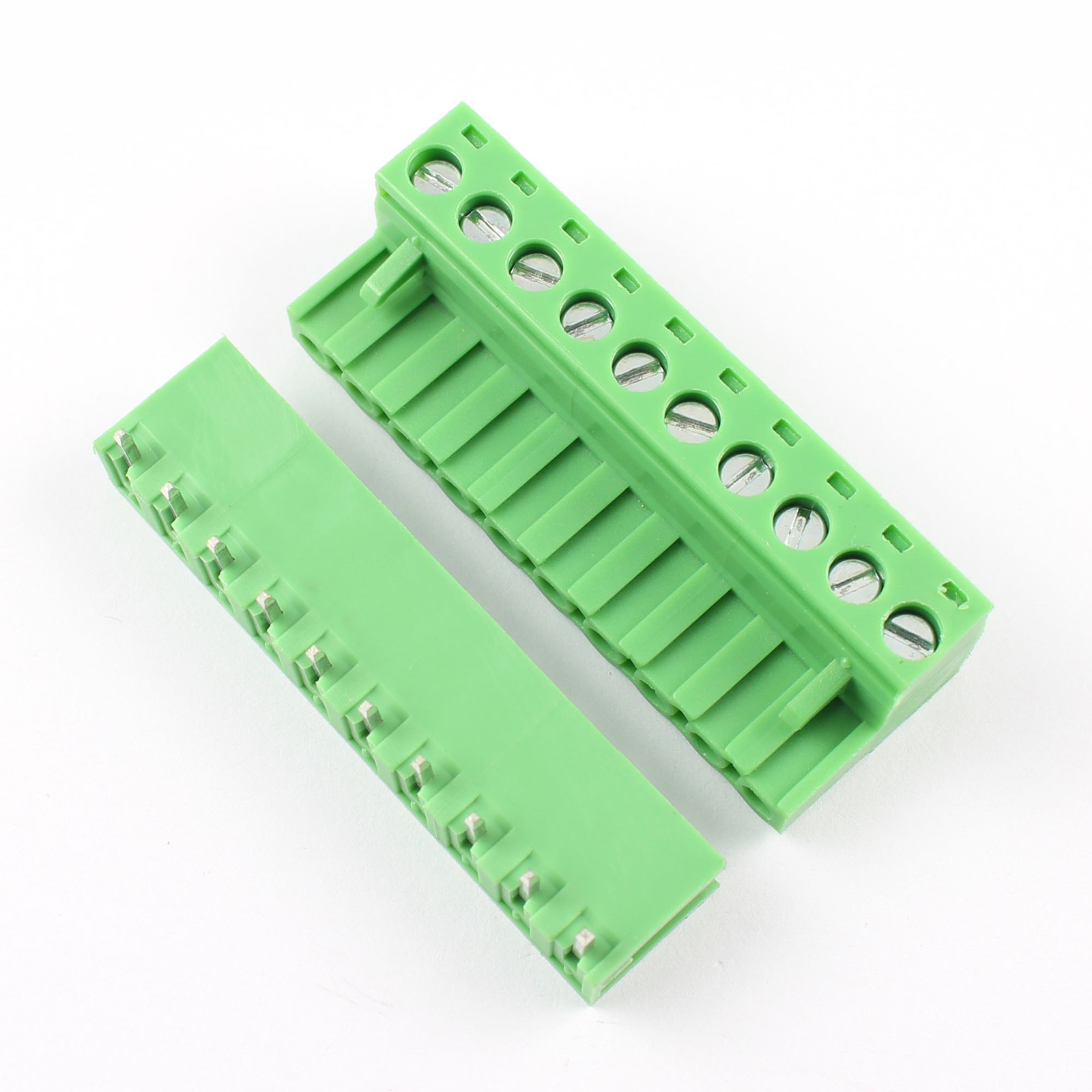 5Pcs 5.08mm Pitch Right Angle 10 pin 10 way Screw Terminal Block Plug Connector