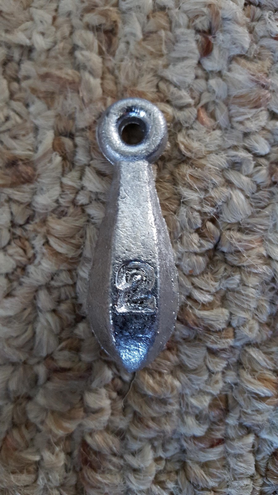 100pcs. 2oz. Bank sinkers, weights, fishing, lead
