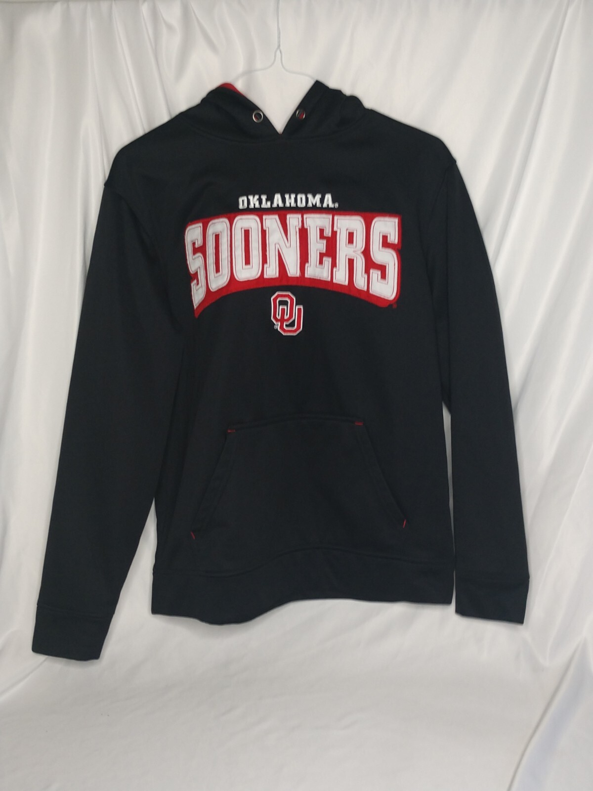 University Of Oklahoma Sooners   Pullover Hoodie Sz M No Drawstring