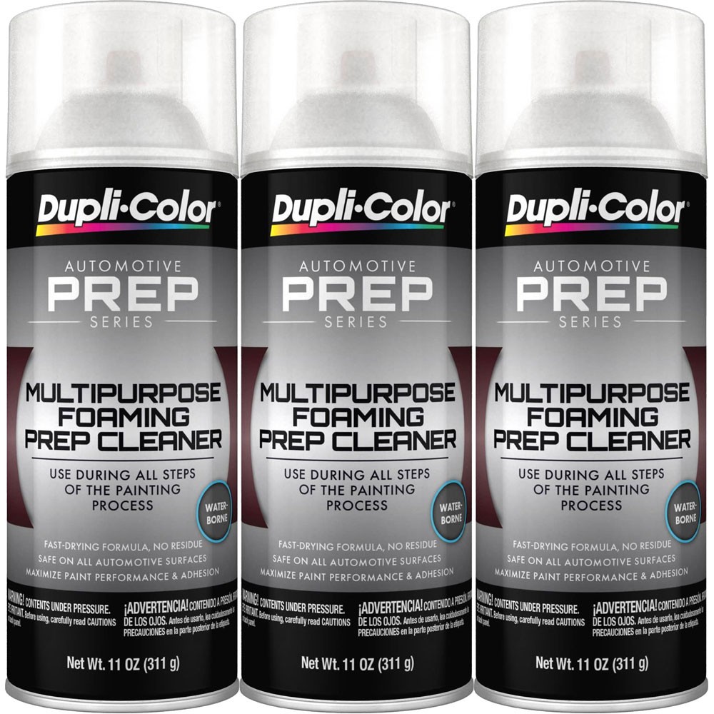 Duplicolor PS200 (3-Pack), Multi-Purpose Foaming Prep Cleaner, 11 oz Aerosol