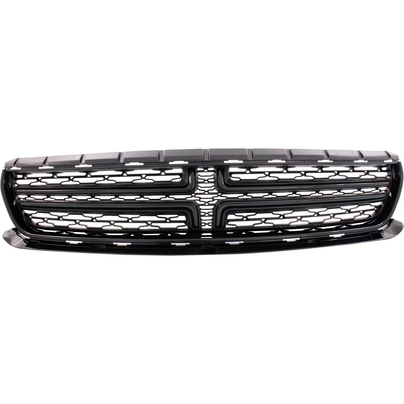 Grille Grill For 2015-2022 Dodge Charger Textured/Painted Black Gloss Molding