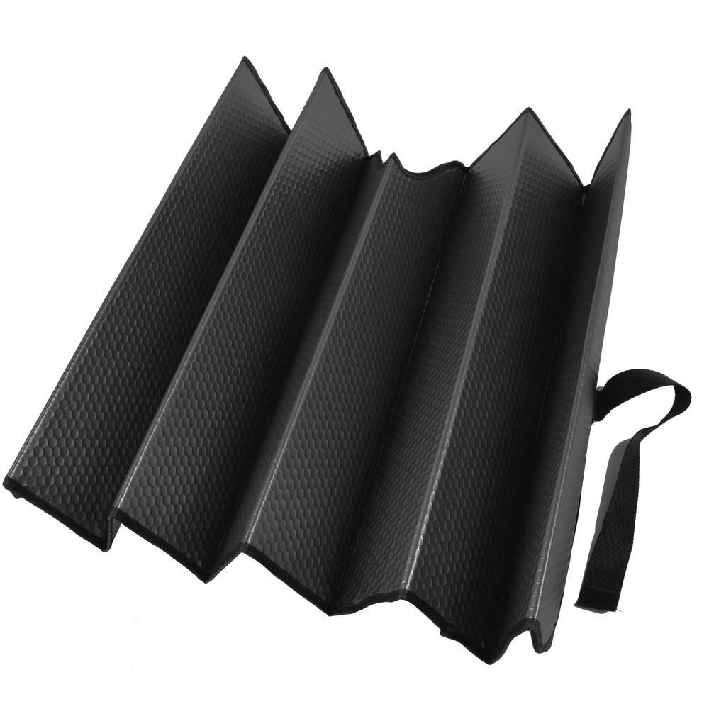 Motor Trend Standard Matte Black Reversible Auto Protective Foldable Sun Shade