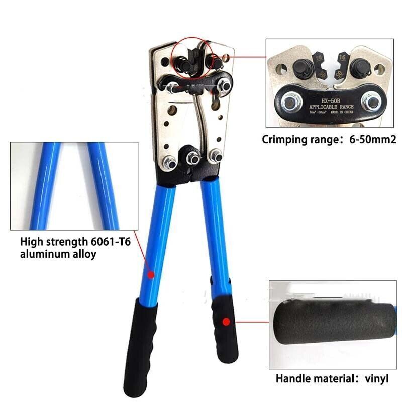 140PCS Cable Lugs Copper Ring Crimp Terminal/Plier Car Battery Wire Connectors