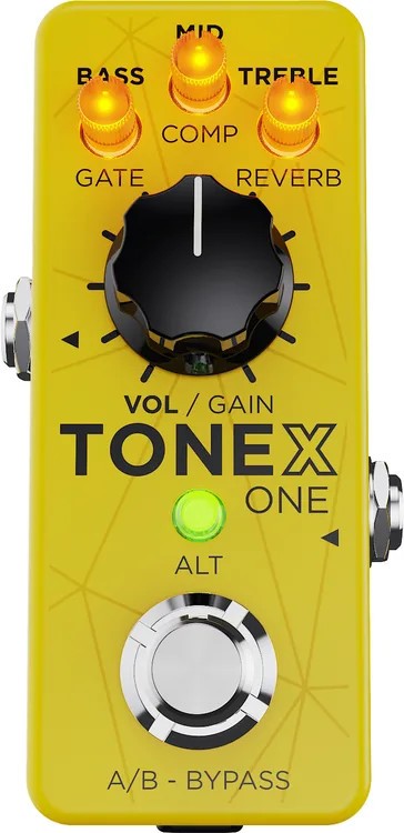 IK Multimedia TONEX One Brown Sound Limited Edition Multi-Effects Pedal, Yellow