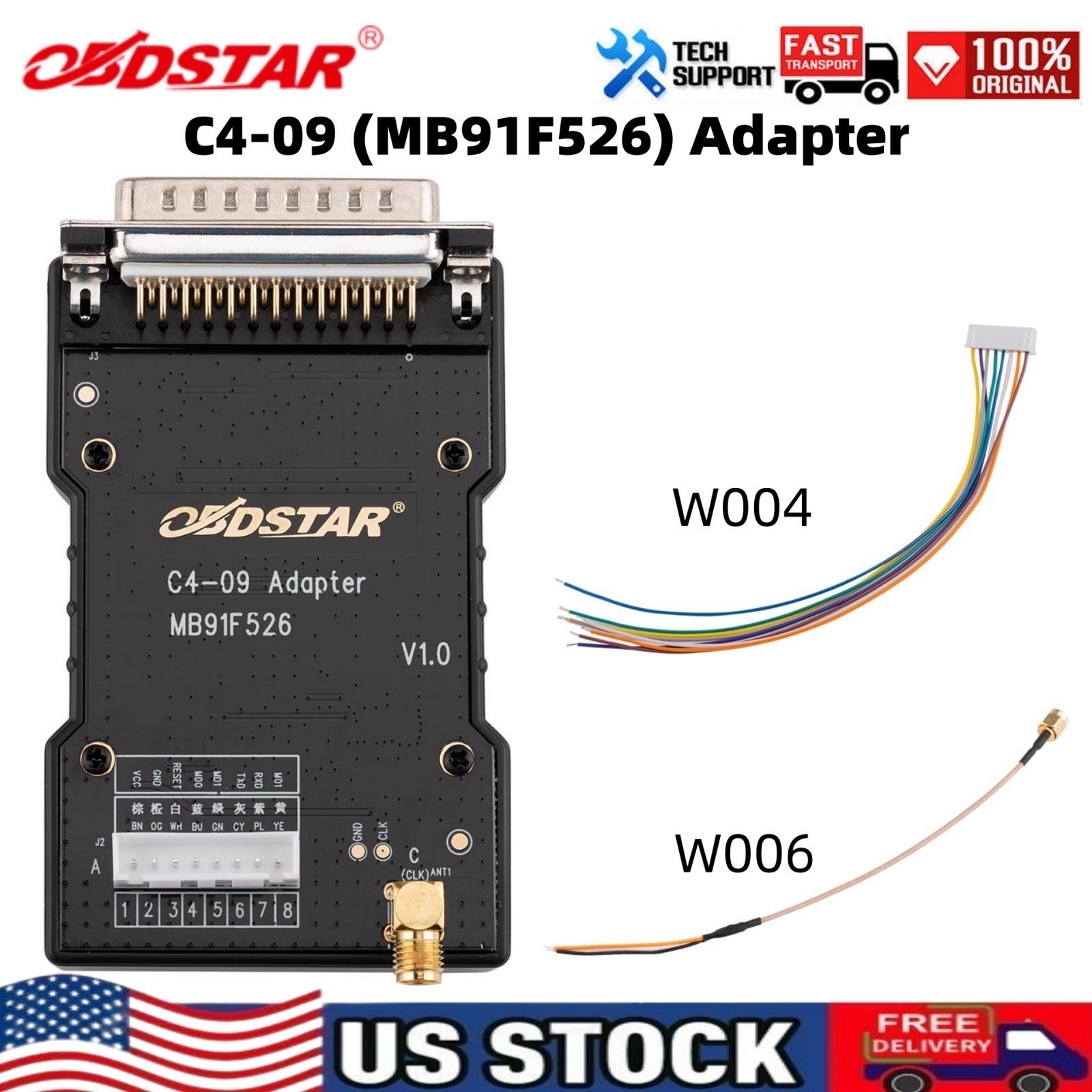 OBDSTAR C4-09 (MB91F526) Adapter Kit Use with OBDSTAR X300 Classic G3 / DC706
