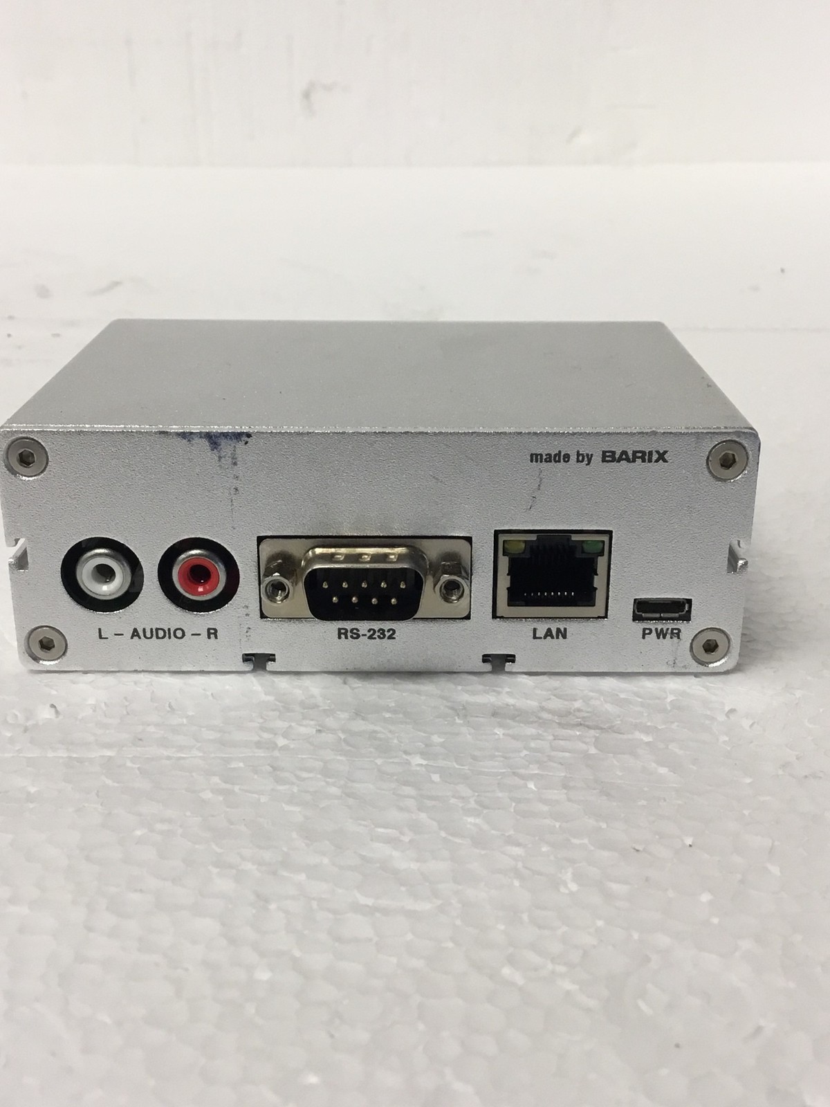 Barix Instreamer 2012.8076 IP Audio Encoder No AC Adapter, WORKING FREE SHIPPING