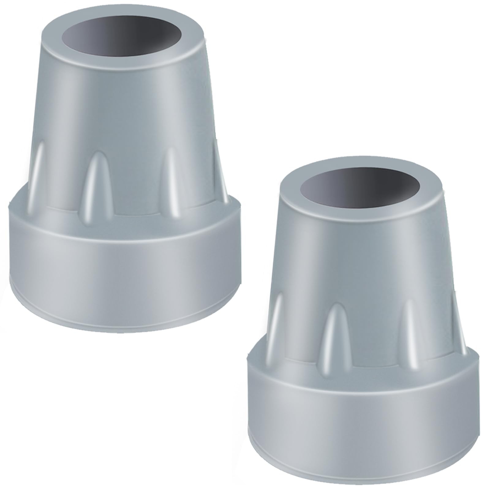 Heavy Duty Rubber Crutch Tips 2 Pack, 7/8 Inch Replacement for Walking Canes