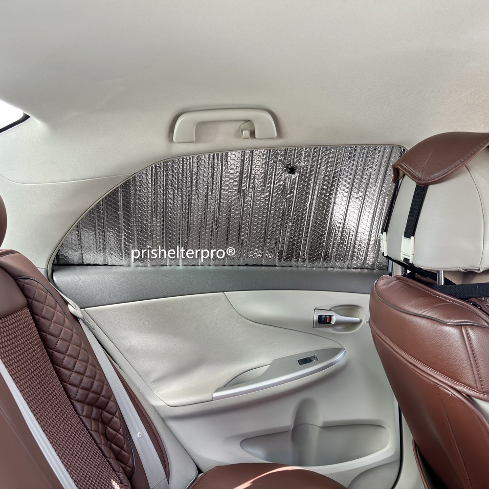 Fit For Corolla 2009-2013 Side Window Black Silver Camp Privacy Sunshade 4pcs