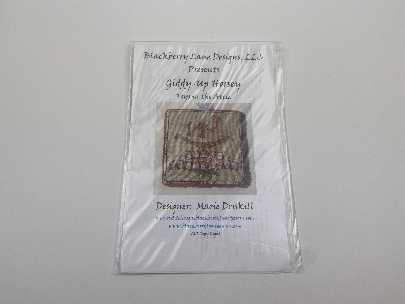 Blackberry Lane Designs Giddy Up Horsey Counted Cross Stitch Pattern