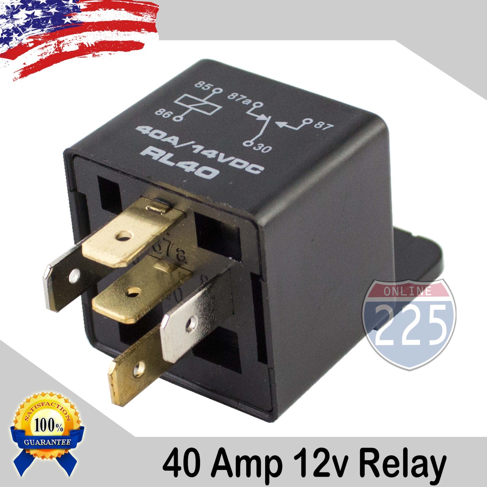 5PC Universal 40A AMP DC 12V Volt Automotive 5-Pin Car Relay