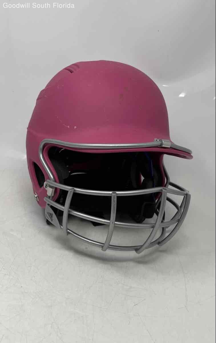 Adidas Womens Pink With Face Guard Baseball Helmet w/ Carry Case