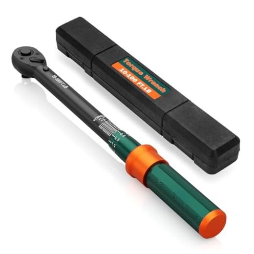 3/8" Click Torque Wrench, 10-100 Ft-Lb, 72-Tooth, ±3% 10-100 ft.lb（3/8-Inch）