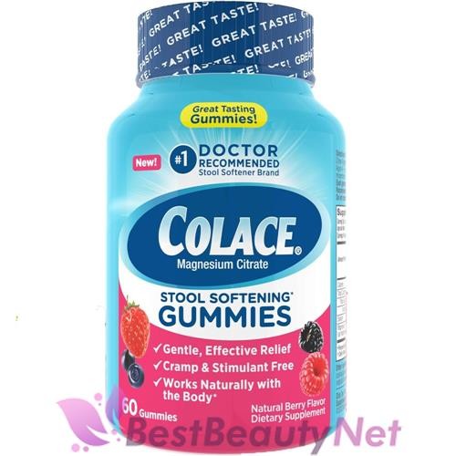 Colace Stool Softening Gummies Berry Flavor 60ct