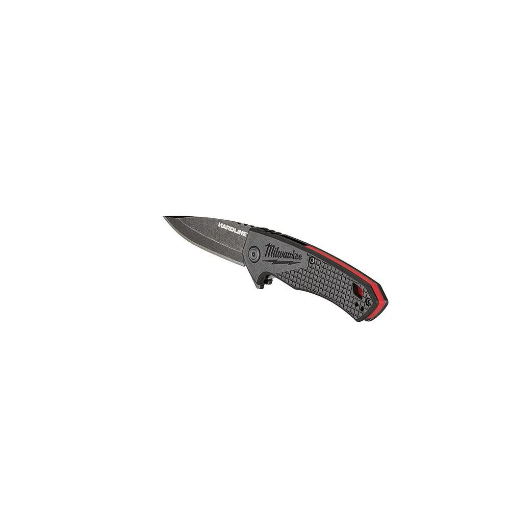 Milwaukee 2.5 In. Hardline Smooth Drop Point Blade Pocket Knife