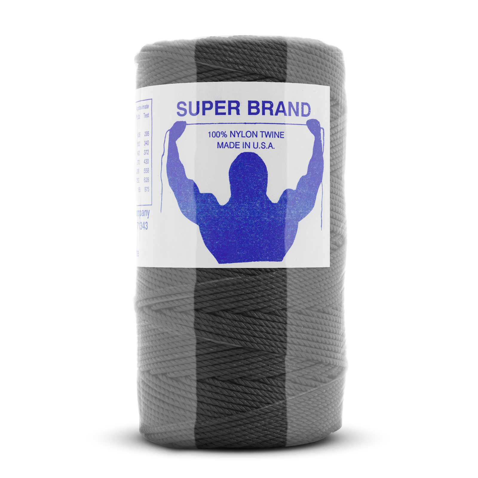 Tarred (Black) Nylon Twine, Twisted. Size #15, 1 lb 1-pack