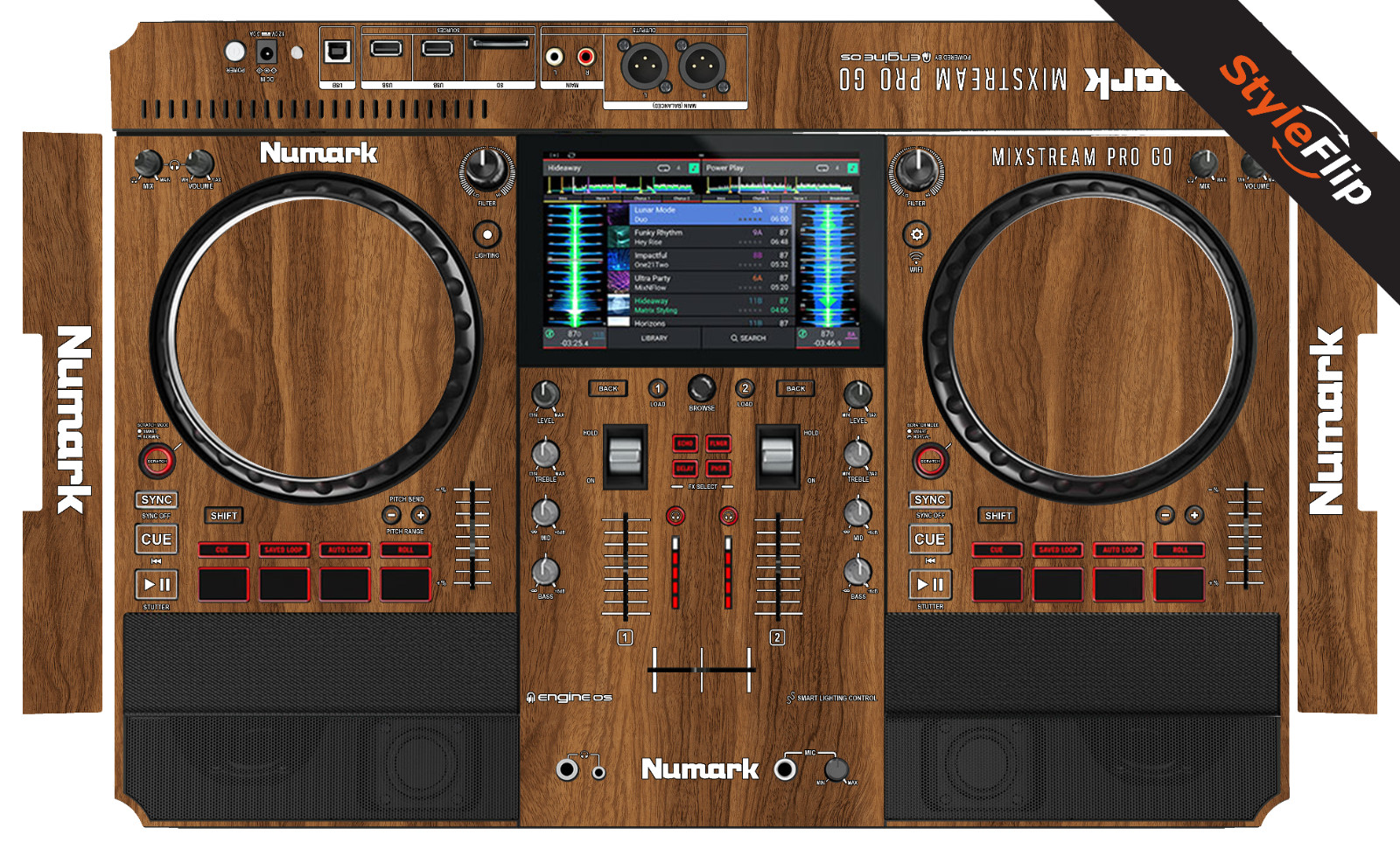 Numark Mixstream Pro Go Skin | Wood 2 | Protective Decal | StyleFlip Skins