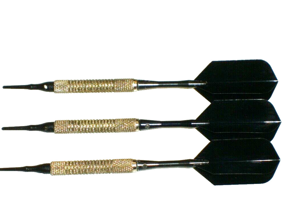 Soft Tip Darts Used 12Gram Plated, New Aluminum Shafts & Flights #023