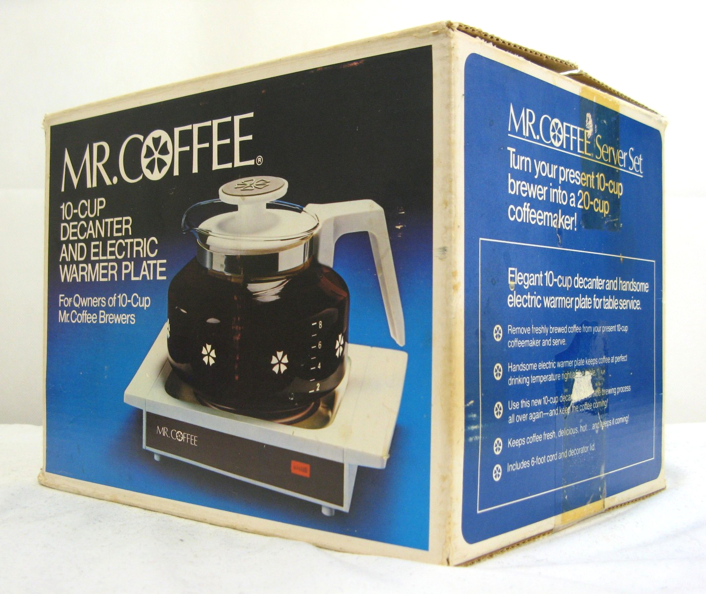 Mr Coffee 10 Cup Decanter & Electric Warmer Plate in Box Tested  Model WD-10