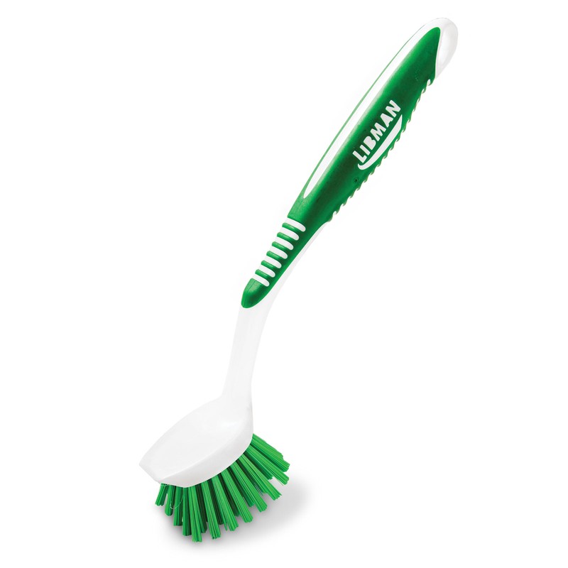 Libman 45 Green Kitchen Brush with Ergonomic Rubber Grip Handle
