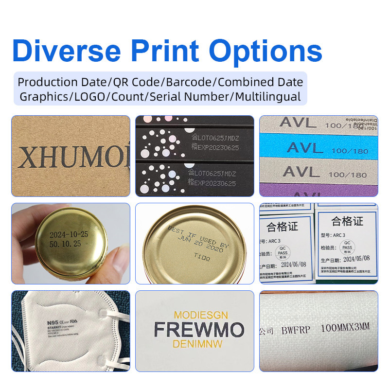 Online inkjet printer does not include conveyor printing batch number
