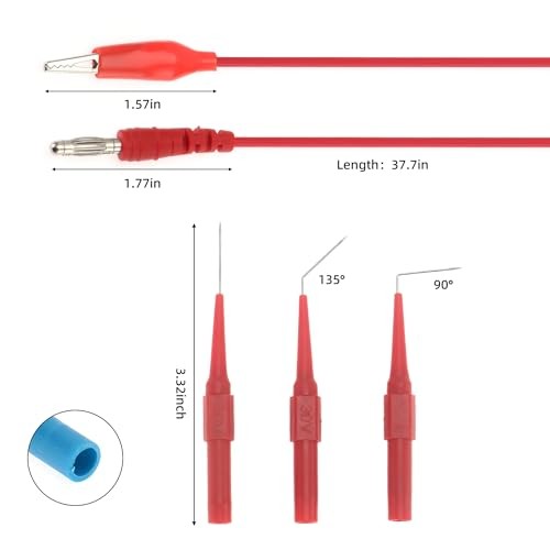 DIANN 22pcs Back Probe Test Kits with Wire Piercing Probes 15pcs Back Probe