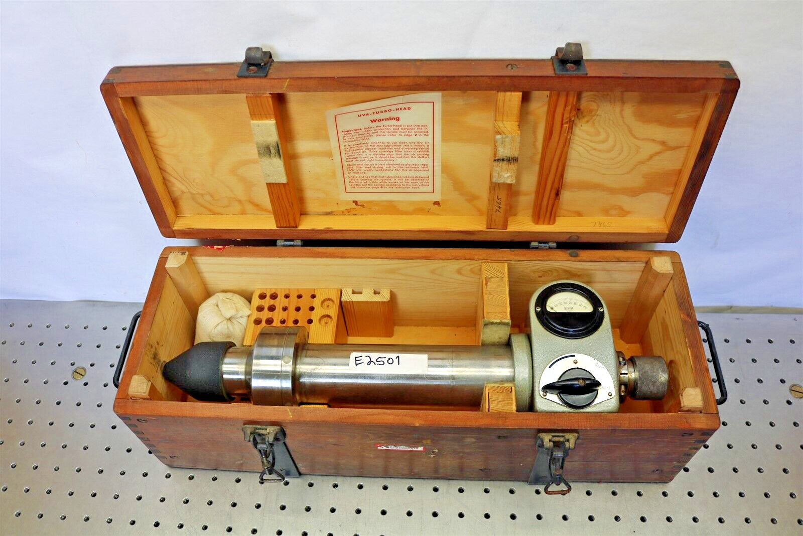 UVA Turbo-Head 100,000 RPM Air Driven Grinding Spindle LX-1060 UVA Sweden -E2501