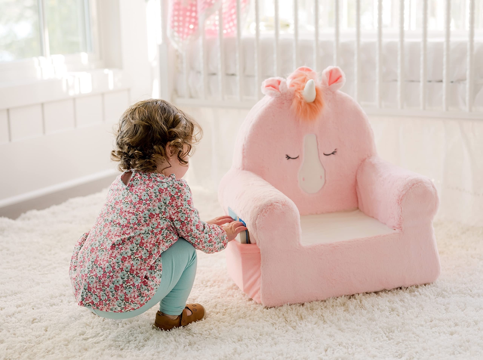 Animal Adventure Pink Unicorn Sweet Seats Compressed Premium Character Chair ...
