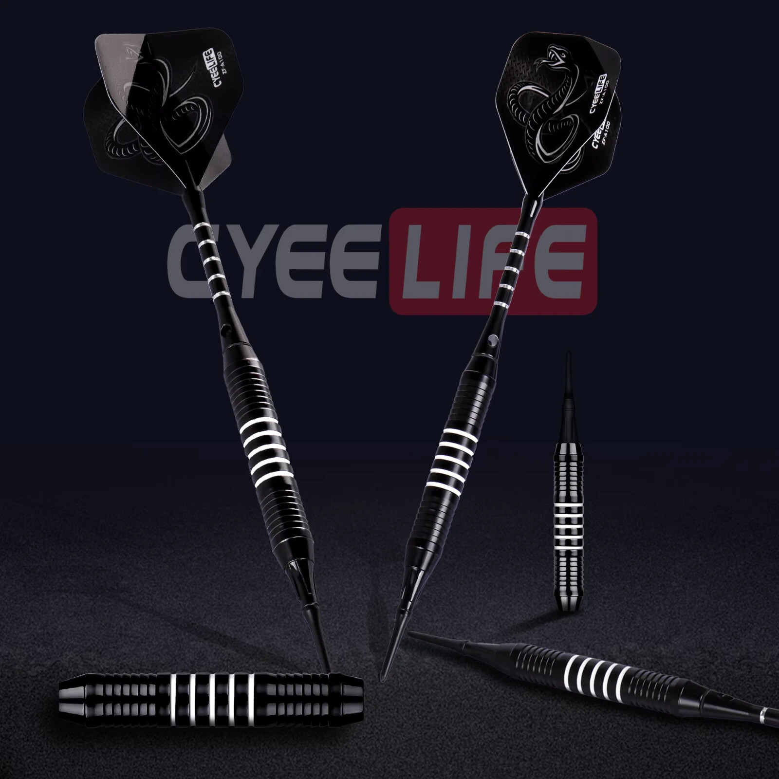 CyeeLife Darts Plastic Tip 18g Professional Soft Tip Darts with Storage Box
