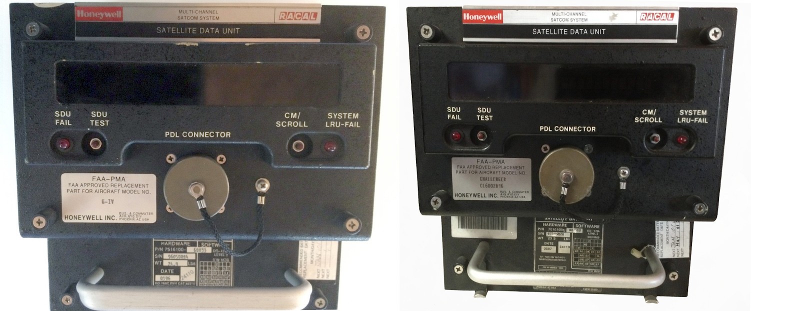Lot of 2 Honeywell SD-600 SDU SATCOM 7516100-60033 & 7516100-60050 -Tested Good