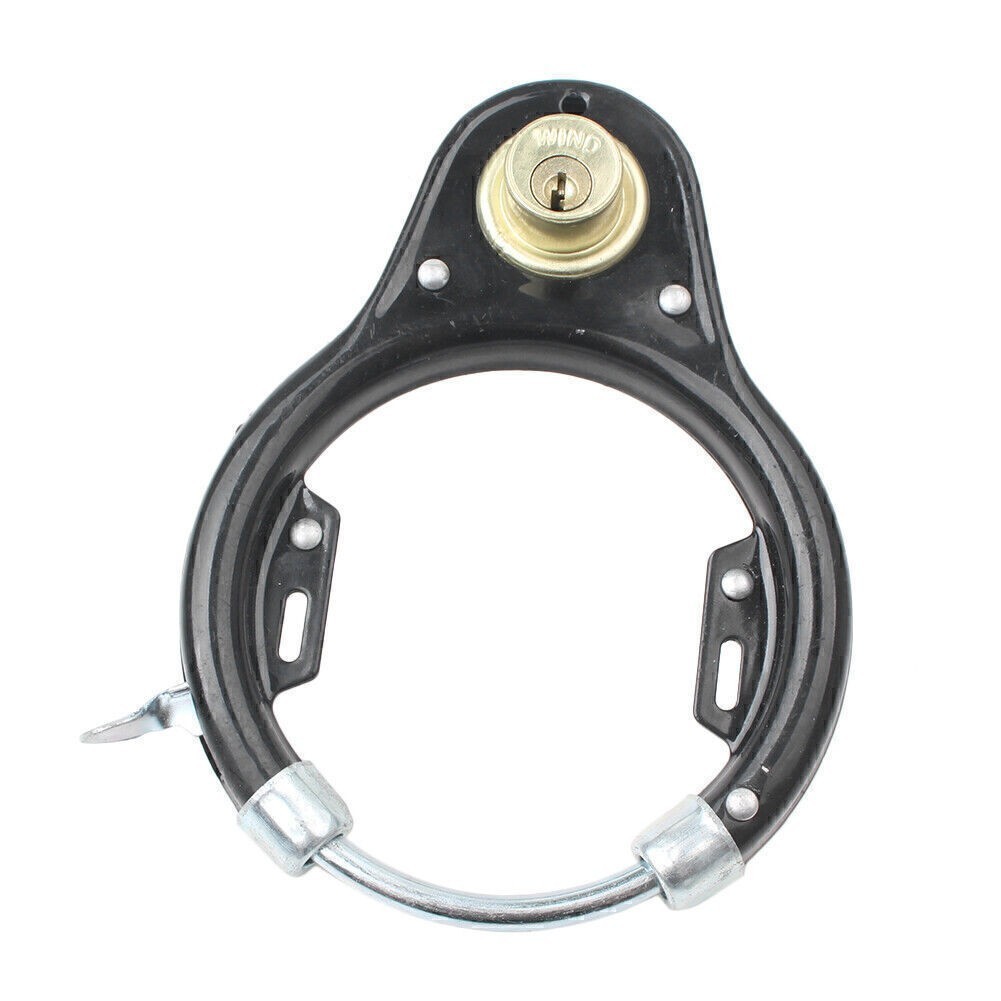 Bicycle Vintage Lock Pad Lock Wheel Lock Set Iron Black w/2 Keys Cycling Bike US