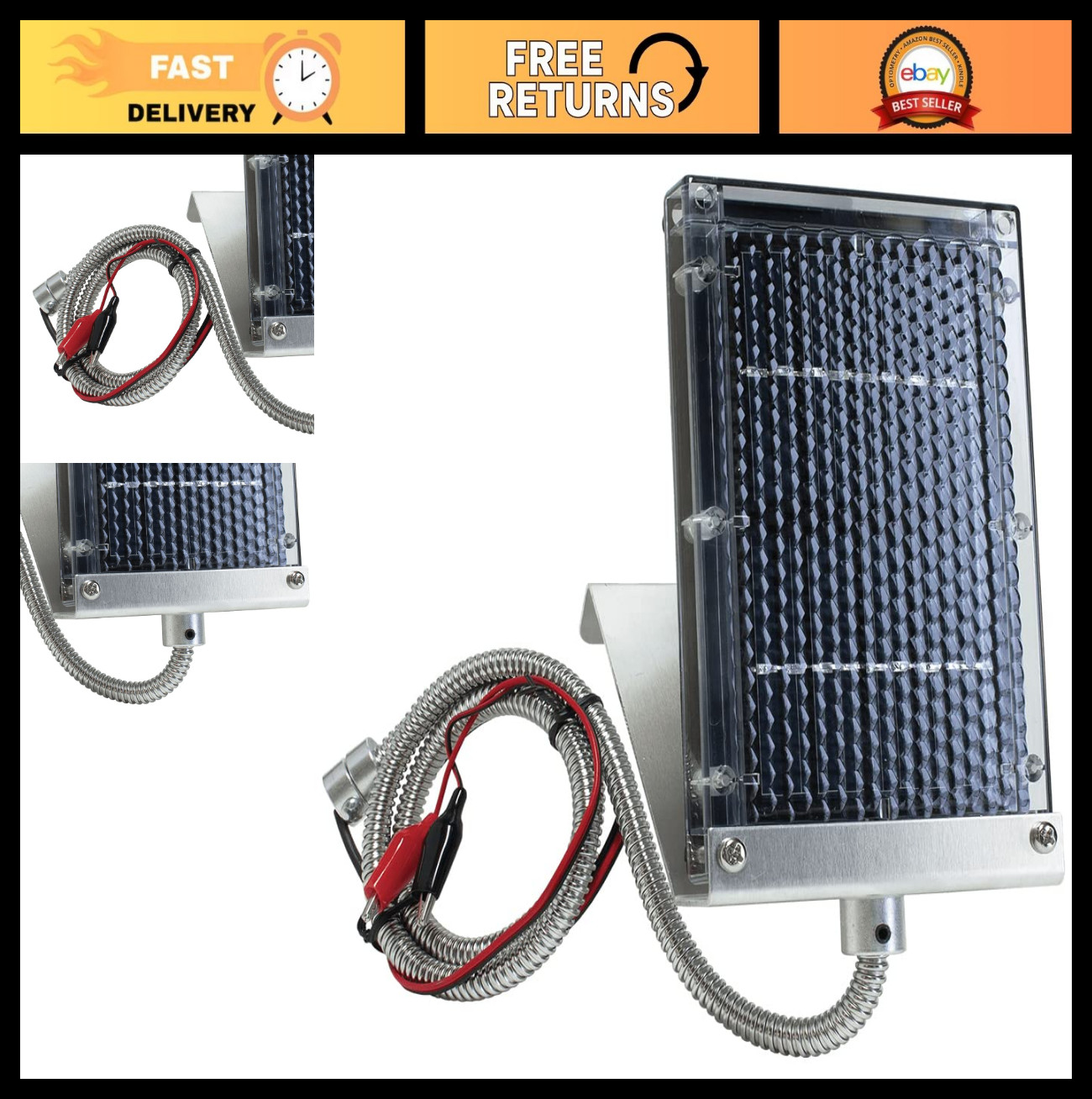 Outdoor Hunting Deer Feeder Battery Charger & Solar Panel - Power Up Your Game!