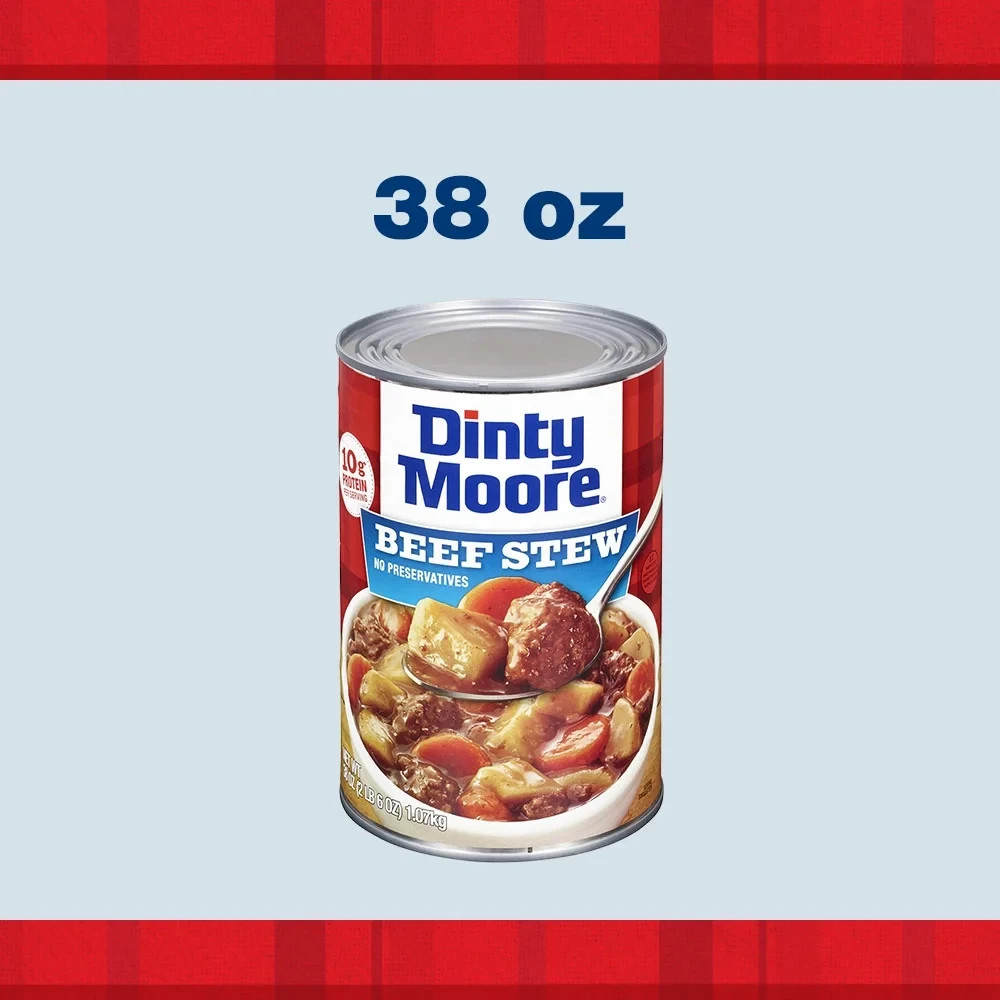 DINTY MOORE Beef Stew, Shelf-Stable, Steel Can 38 oz.