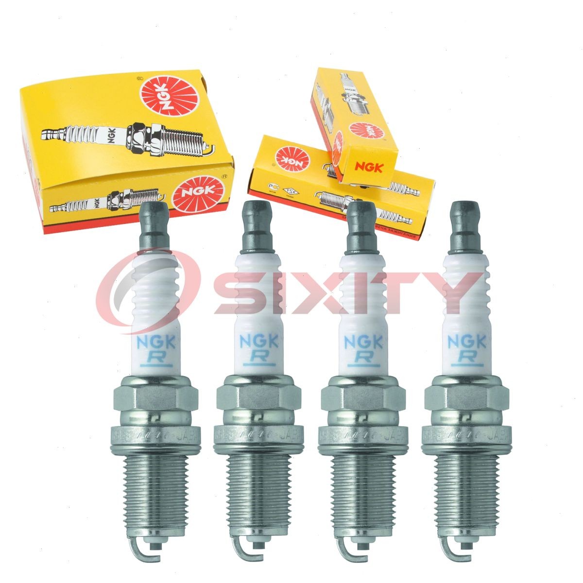 4 pcs NGK Standard Spark Plugs for 1993-1997 Geo Prizm 1.6L 1.8L L4 - Engine tx
