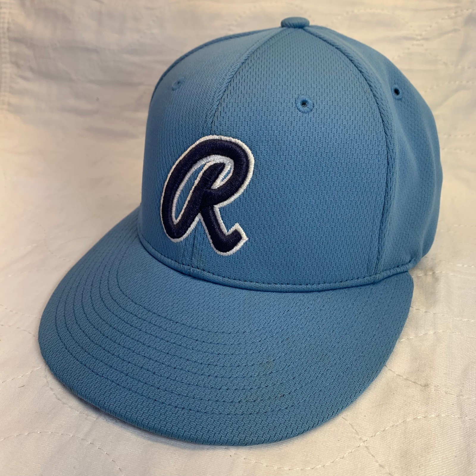 Powder Blue R Logo Baseball Cap Richardson PTS40 DRYVE Flexfit Team Hat