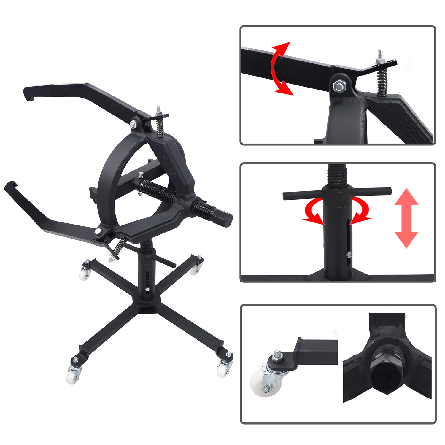 3 Jaws Adjustable Height Brake Drum Puller Remover Car Truck Repair Disassembly